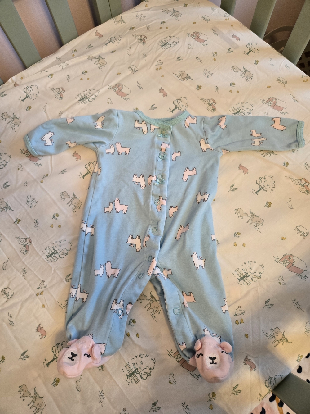 Carter's 3M Sleeper With Llama Print